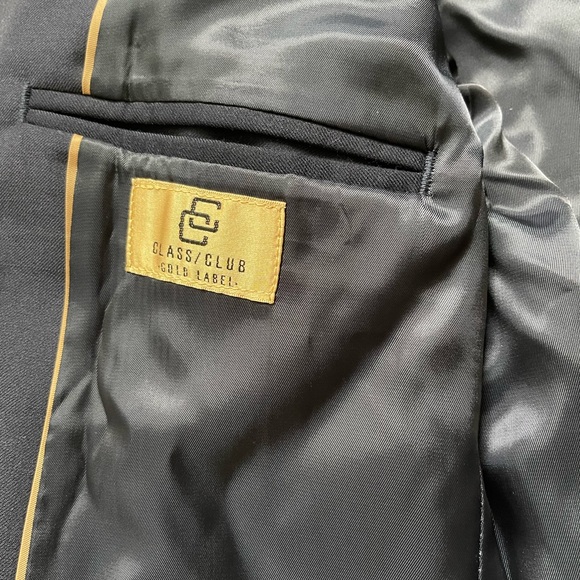 Boys Size 16 Class Club Gold Label Navy Blazer Wool Blend Sports Jacket EUC - Picture 7 of 11